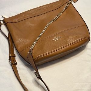Coach Tan shoulder or crossbody. Minimal wear